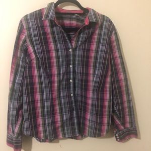 Plaid IZOD button down